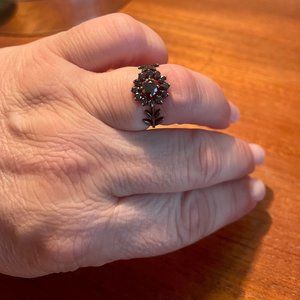 Nora Kogan Black Diamond Flower Ring -Originally purchased at ABC Carpet & Home